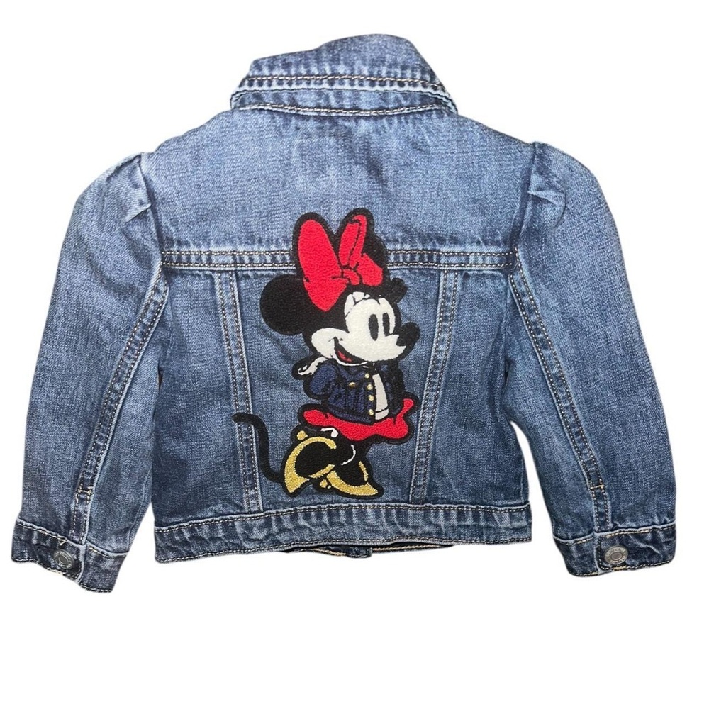 Gap Disney Denim Jacket with Minnie Mouse Patch